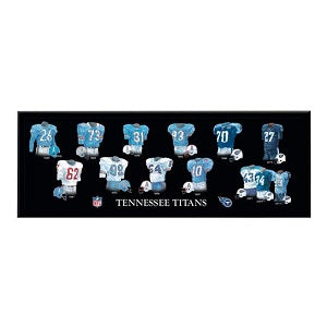 Tennessee Titans --- Legacy Uniform Plaque