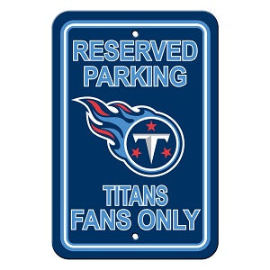 Tennessee Titans --- Reserved Parking Sign