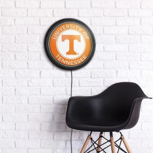 Tennessee Vols --- Round Slimline Lighted Wall Sign