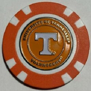 Tennessee Vols --- Poker Chip Ball Marker