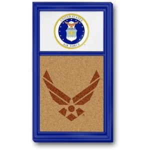 US Air Force (blue-white-seal) --- Dual Logo Cork Note Board