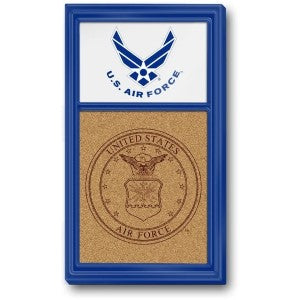 US Air Force (blue-white) --- Dual Logo Cork Note Board