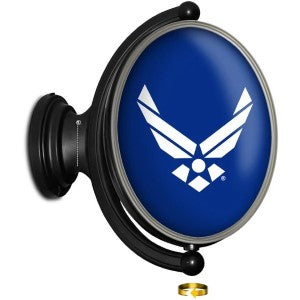 US Air Force (blue) --- Original Oval Rotating Lighted Wall Sign