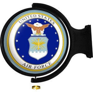 US Air Force (seal) --- Original Round Rotating Lighted Wall Sign