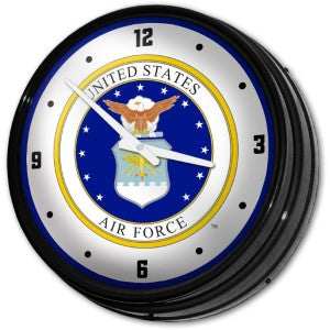 US Air Force (seal) --- Retro Lighted Wall Clock