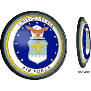 US Air Force (seal) --- Round Slimline Lighted Wall Sign