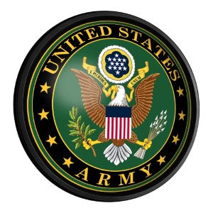 US Army --- Round Slimline Lighted Wall Sign