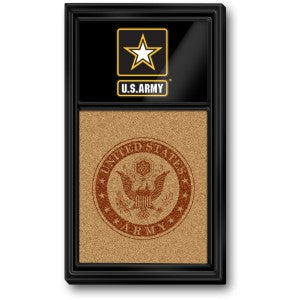 US Army (black) --- Dual Logo Cork Note Board