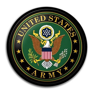 US Army (black) --- Modern Disc Wall Sign