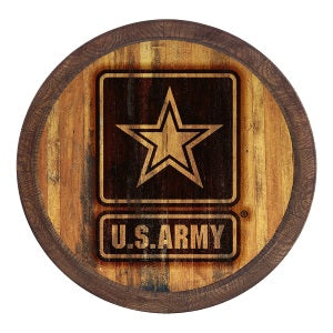 US Army (branded) --- Faux Barrel Top Sign