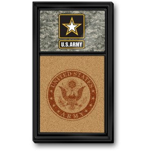 US Army (camo) --- Dual Logo Cork Note Board