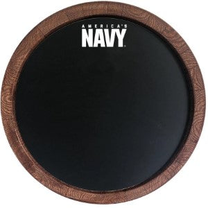 US Navy --- Chalkboard Faux Barrel Top Sign