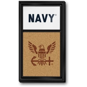 US Navy --- Dual Logo Cork Note Board