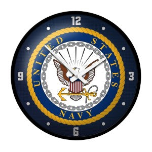 US Navy --- Modern Disc Wall Clock