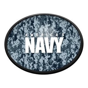 US Navy --- Oval Slimline Lighted Wall Sign