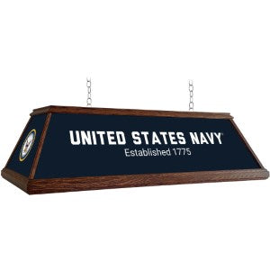 US Navy (est. 1775) --- Premium Wood Pool Table Light